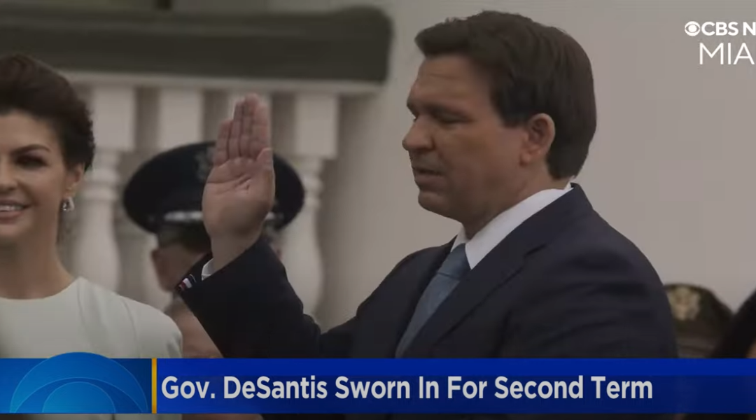 Democrats were really seeing red when Ron DeSantis kicked off new term as Governor with this quote